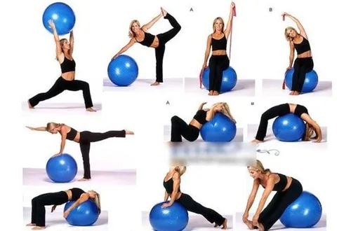 Balón Pilates Yoga Terapias Pelota Sportfitness 55 cm - 65 cm Gym – JORVI  STORE