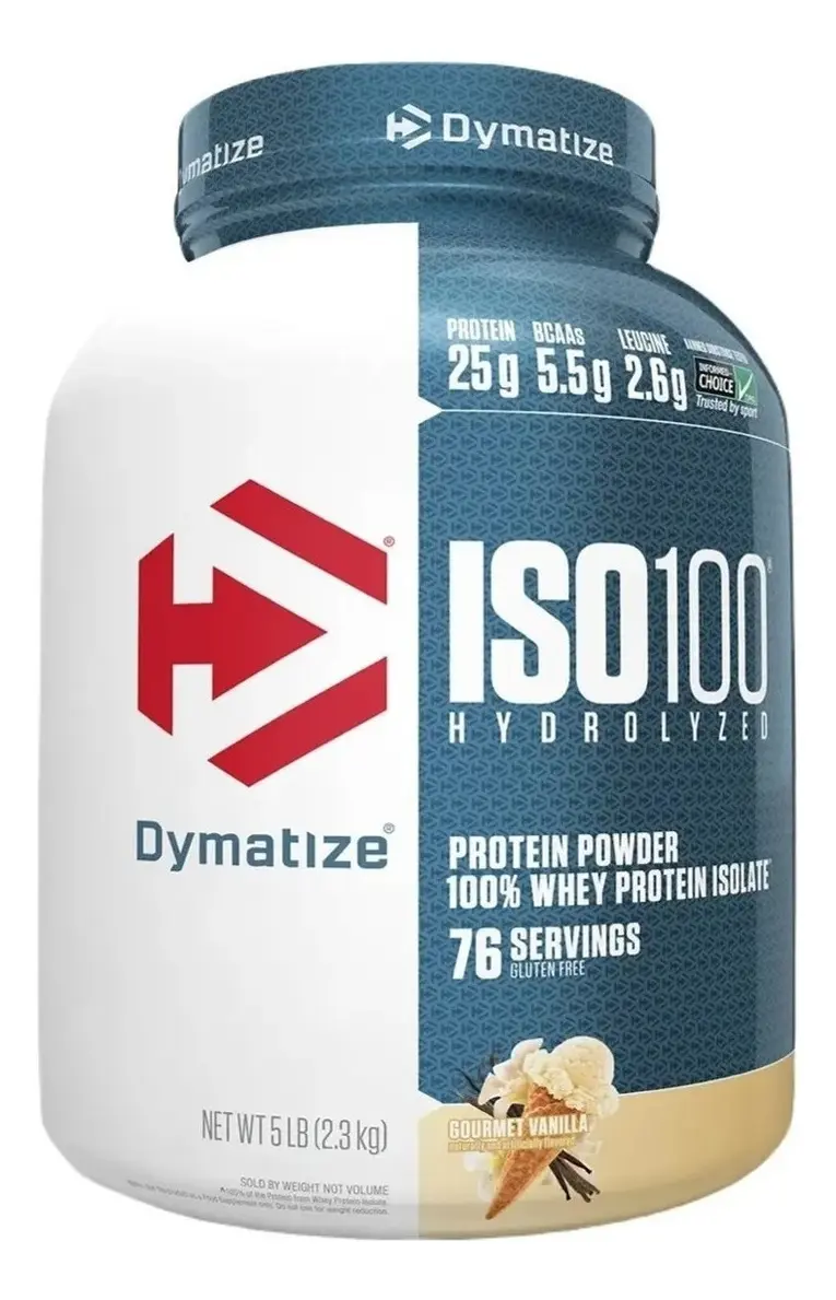 Proteina De Suero En Polvo Dymatize Iso 100 Vainilla Gourmet X5lb